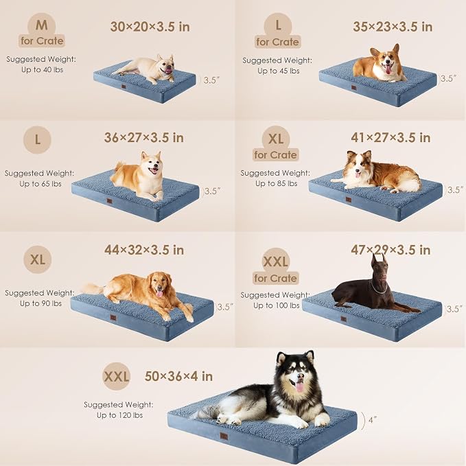 EHEYCIGA Orthopedic Medium Dog Beds - Image 3