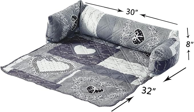 Brilliant Sunshine Quilted Calming Dog Bed Mat, Removable Washable Cover - Image 4