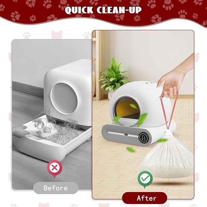 80 Count Self-Cleaning Litter Box Liners - Image 8