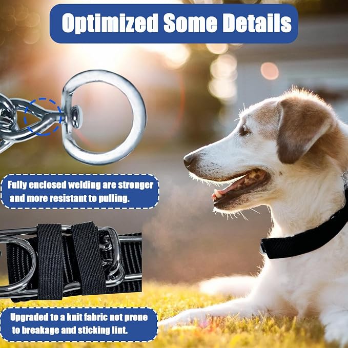 Prong Training Collar for Dogs, Rotating Ring Welding, Adjustable Dog Training - Image 2