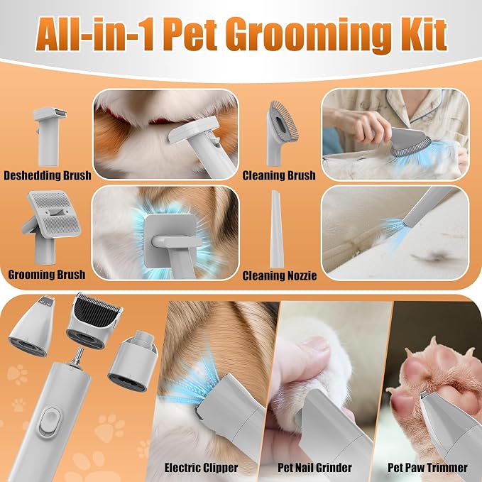 AIRROBO Dog Grooming Vacuum and Kit - Image 3