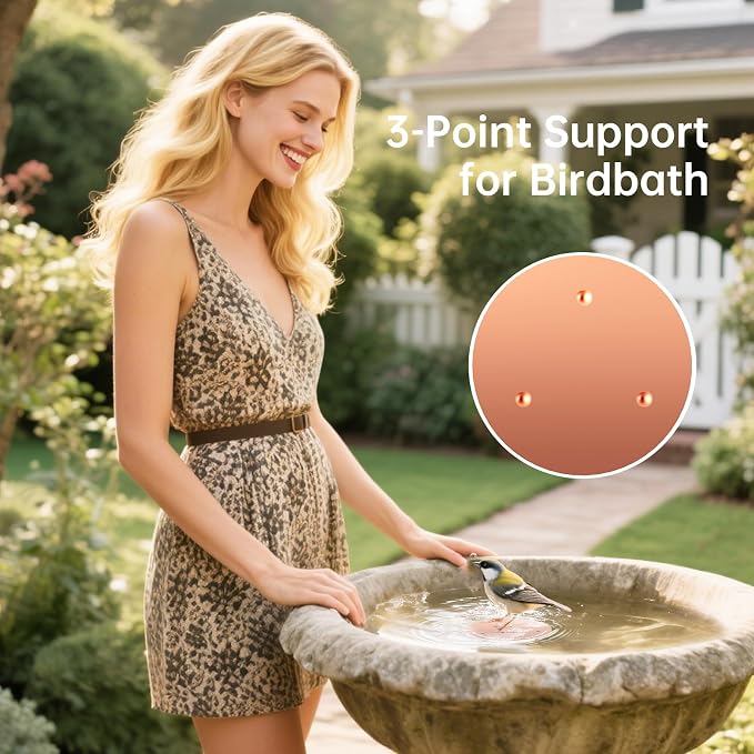 Bird Bath Copper Disk, Premium 0.6mm Sturdy 99.99% Pure Copper Disk - Image 4
