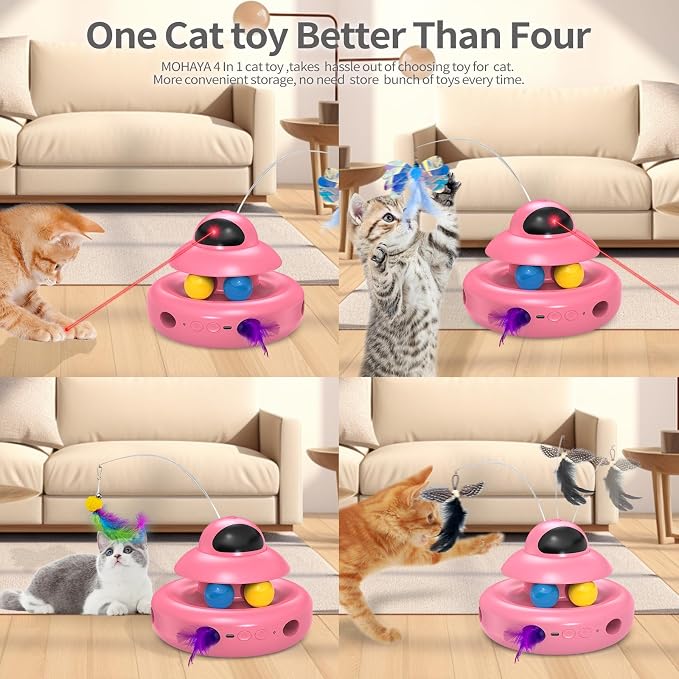 Automatic Cat Toys, 4-in-1 InteractiveCat Toys - Image 2