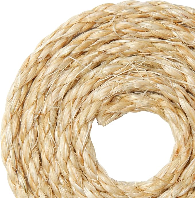 1/6 Inch Natural Sisal Rope, for Cat Scratching Post, DIY Hemp Twine, - Image 8