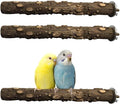 PINVNBY 3Pcs Bird Perches for Cage, Nature Wood Prickly Parrot Stand Toy Paw by PINVNBY