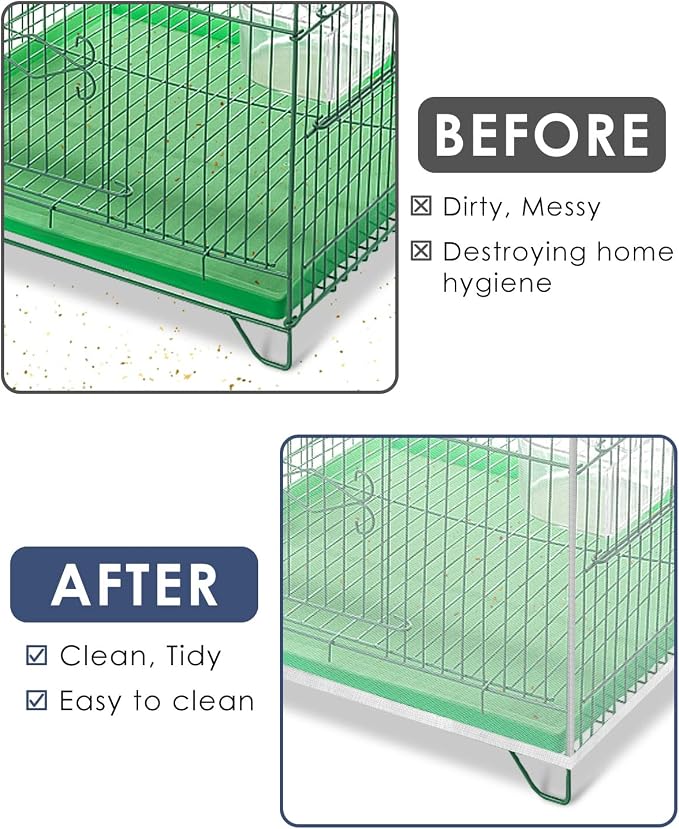Bissap Bird Cage Seed Catcher, Universal Birdcage Net Nylon Adjustable Elastic - Image 5
