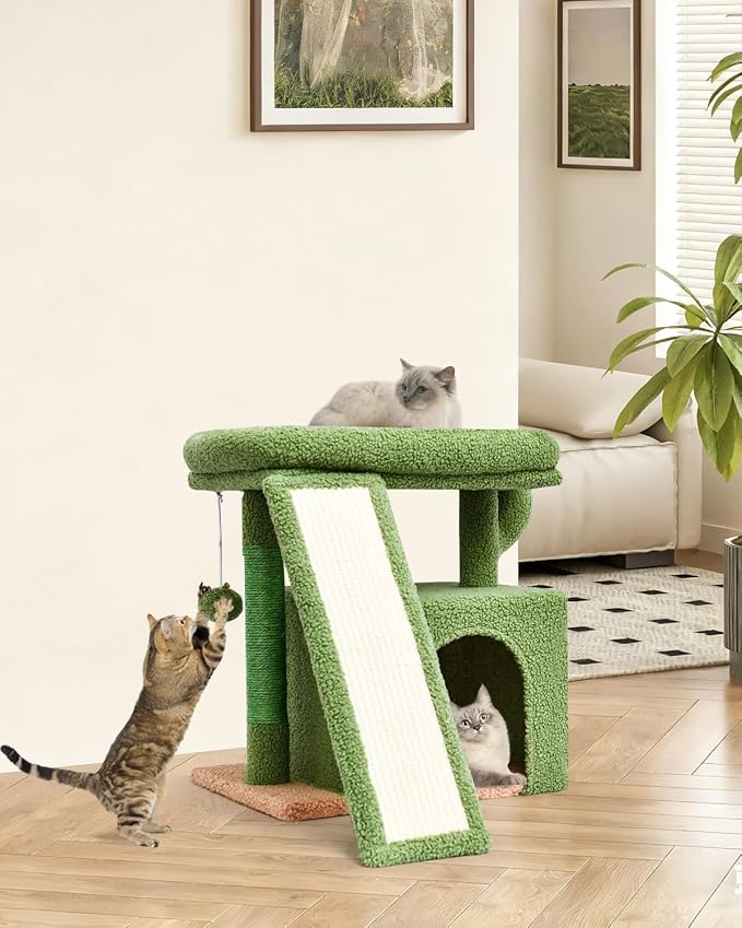 Small Cactus Cat Tree for Indoor Cats, Unique Cactus Cat House - Image 7