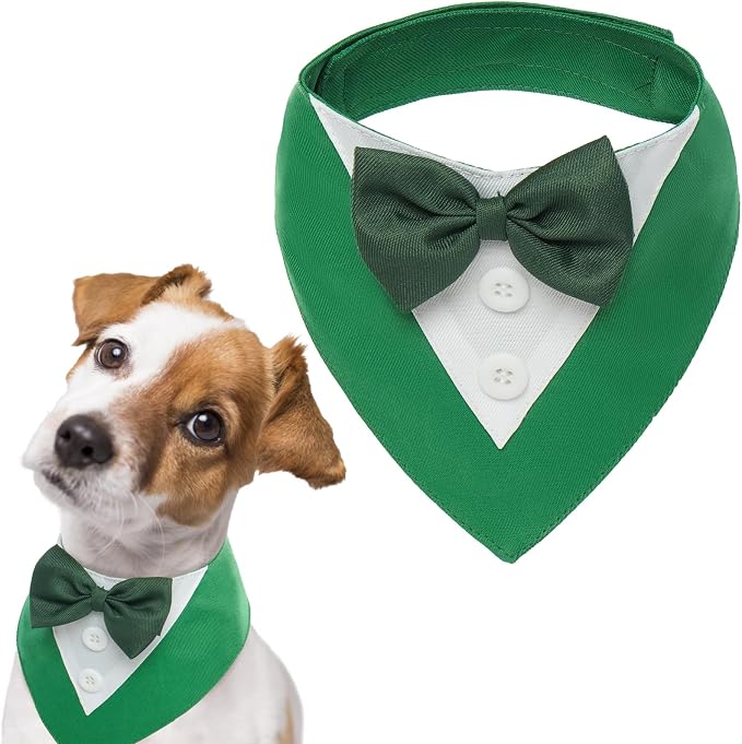 FUAMEY Dog Tuxedo St.Patrick's for Large Dogs, Dog Formal Suit Dogs Attire Pet by FUAMEY