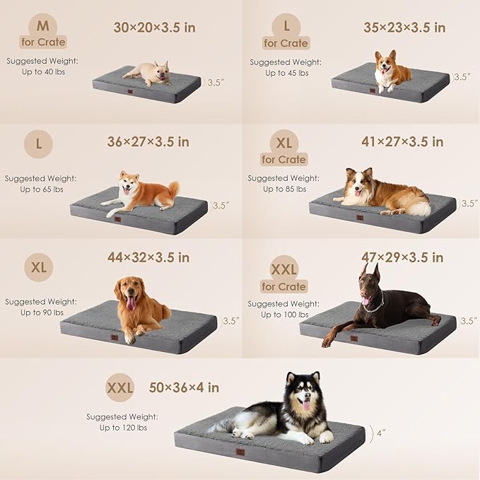 EHEYCIGA Orthopedic Dog Beds for Large Dogs - Image 3