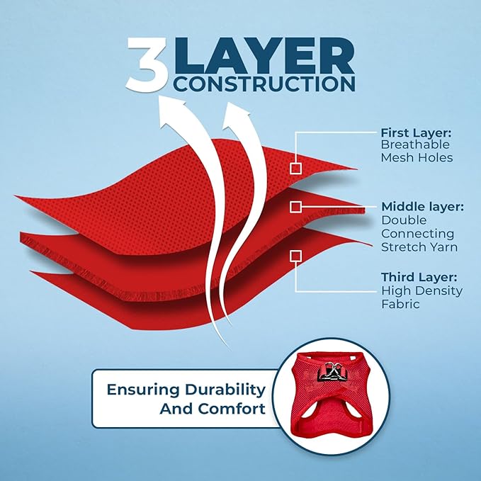 Best Pet Supplies Voyager Step-in Air All Weather Mesh Harness and Reflective - Image 4
