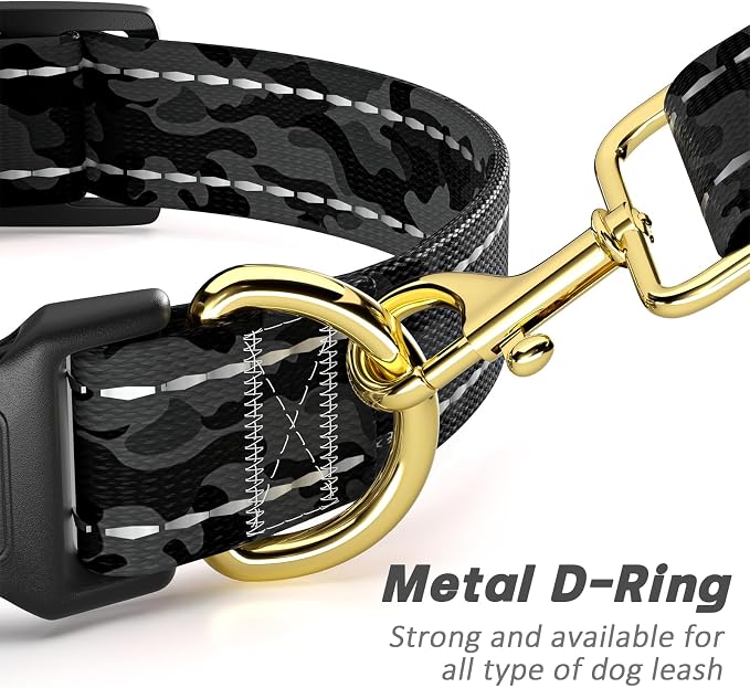 Reflective Dog Collar for Large Dogs, Cute Camouflage Adjustable Heavy-Duty - Image 5