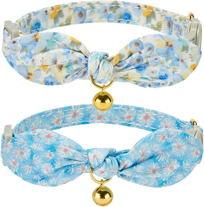 Bunny Ear Bowtie Cat Collar by YUDOTE