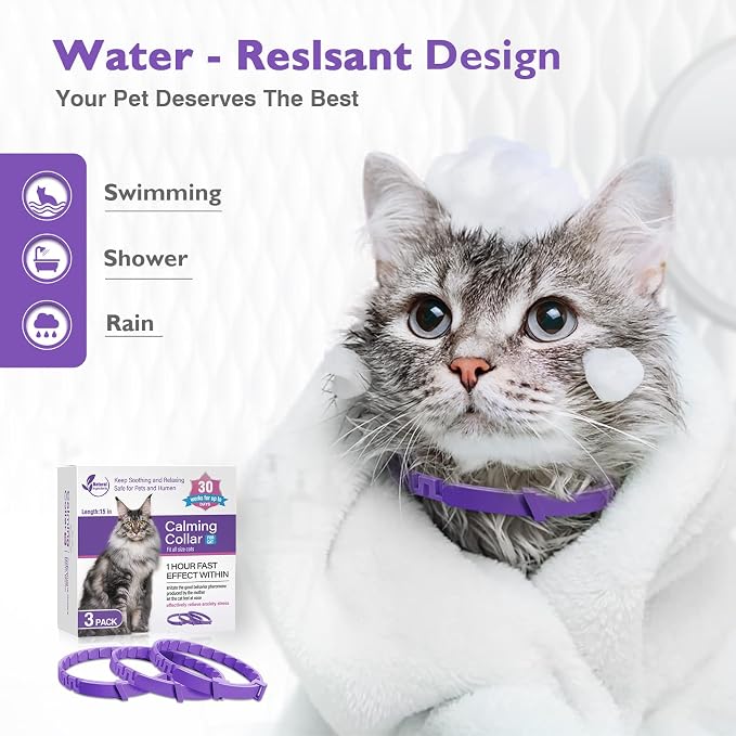 3 Pack Calming Collar Efficient Relieve Reduce Anxiety Stress Pheromones Calm - Image 5