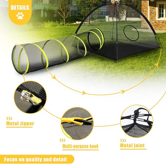 Outdoor Cat Enclosures Indoor, Portable Mesh Tent, Playhouse - Image 3