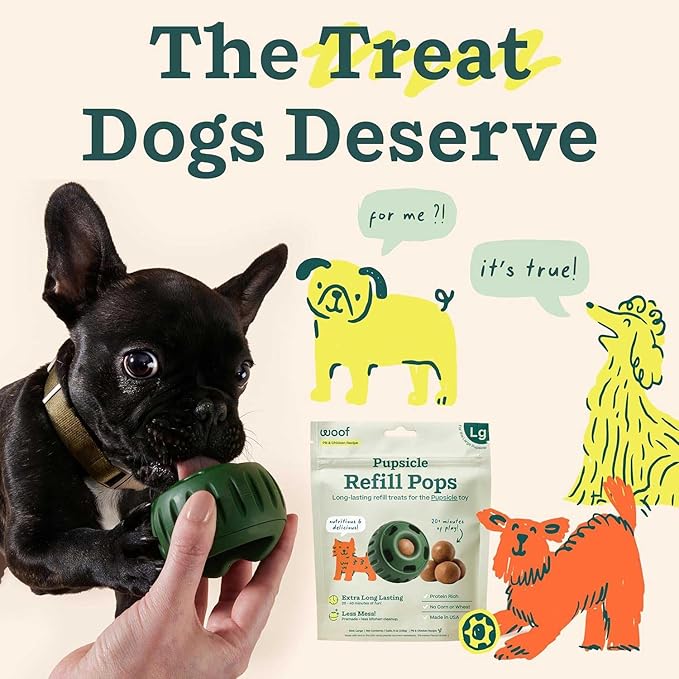 WOOF Pupsicle Refill Pops, Delicious Long Lasting Dog Treats, Pre-Made Pupsicle - Image 8