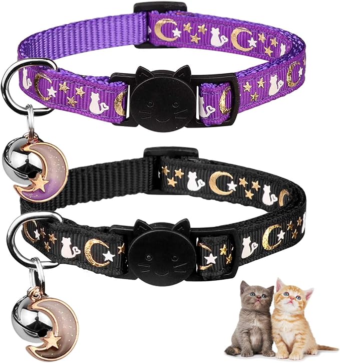 2PCS Breakaway Cat Collars by Baeuppit