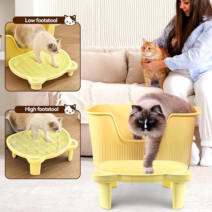 Adjustable Cat Ramp Litter Box Step Double Layer - Image 7