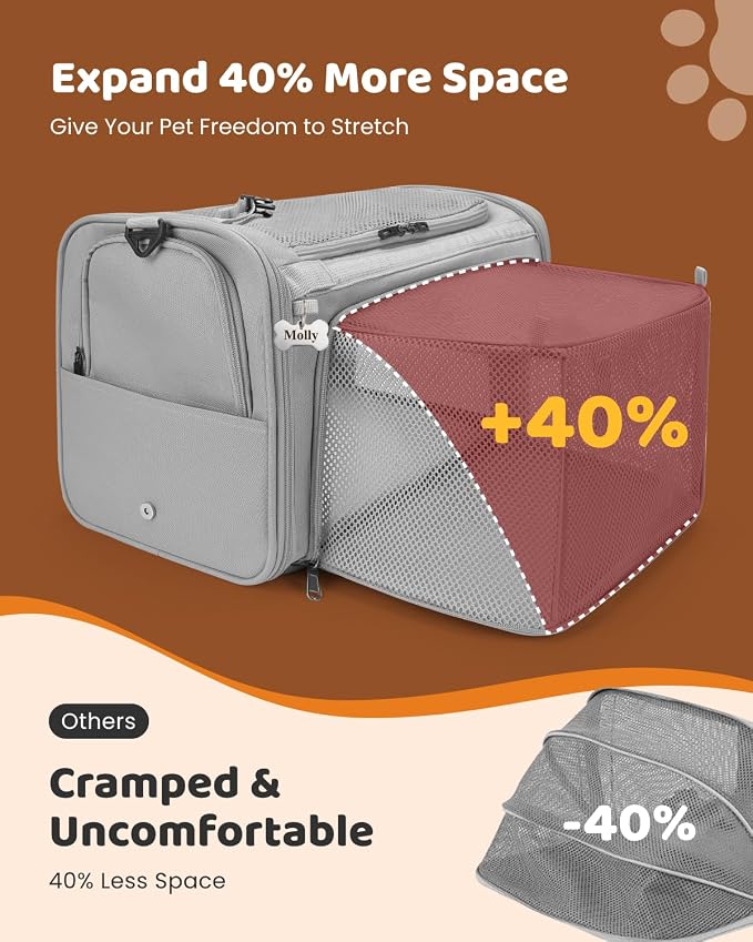 MIDOG Cat Carrier Soft for Small to Medium-Sized Cats, TSA Airline Approved - Image 2