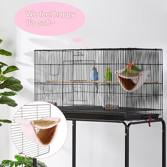 BWOGUE Winter Warm Bird Nest Bed Hanging Hammock Snuggle Hut Parrot House Tent - Image 5