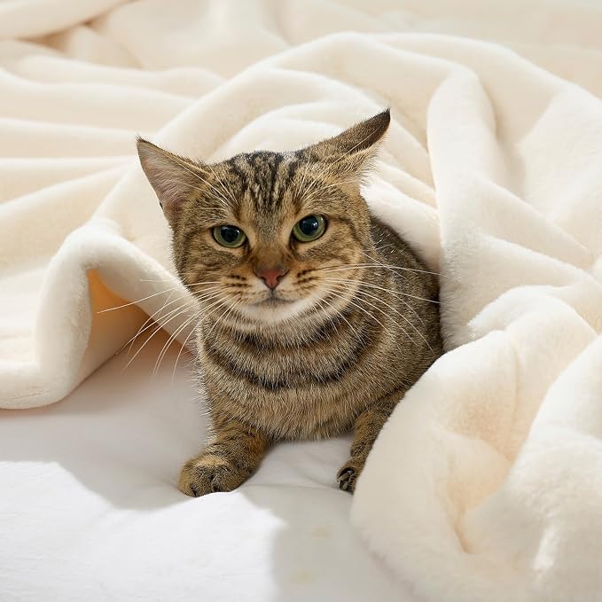 Waterproof Pet Blanket, Ultra Soft Luxury Faux Fur Throw Blanket - Image 4