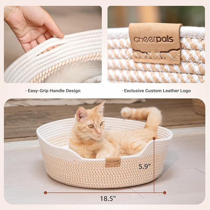 CHEERHOME PETS Cat Bed Basket - Image 5