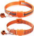 Orange Breakaway Kitten Collar by YOUALSO