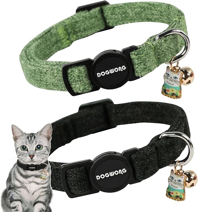 Cat Collar, 2 Pack Cat Collars Breakaway by DOGWONG