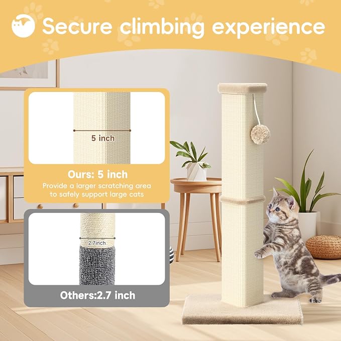 Cat Scratching Post, 32 Inch Tall Scratching Post - Image 4