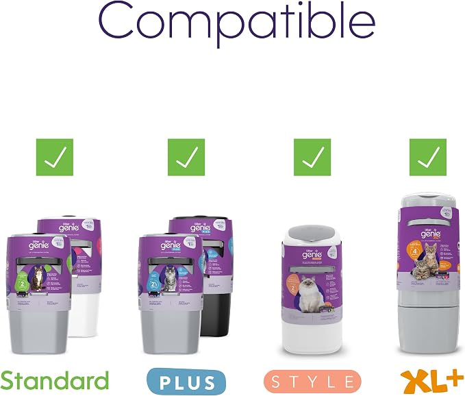 Litter Genie Refill Bags | Jumbo, 56 Total ft | Up to 8 Months of Supply in 2 - Image 3