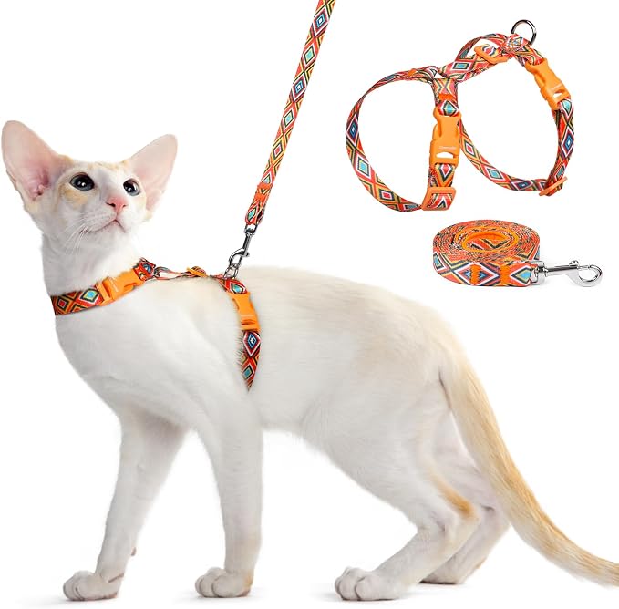 Dooradar Cat Harness and Leash, Escape Proof Adjustable Kitten Vest, by Dooradar