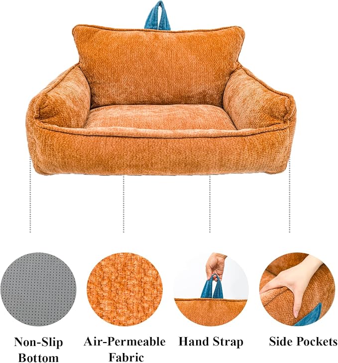 Orthopedic Dog Bed with Memory Foam, Washable Plush Pet Bed - Image 5