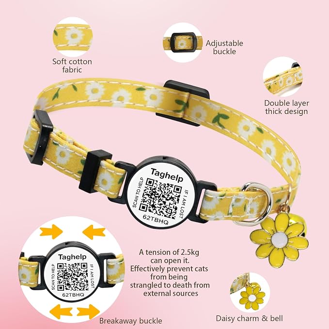 QR Code Breakaway Cat Collar 2-Pack, Safety Collar - Image 5