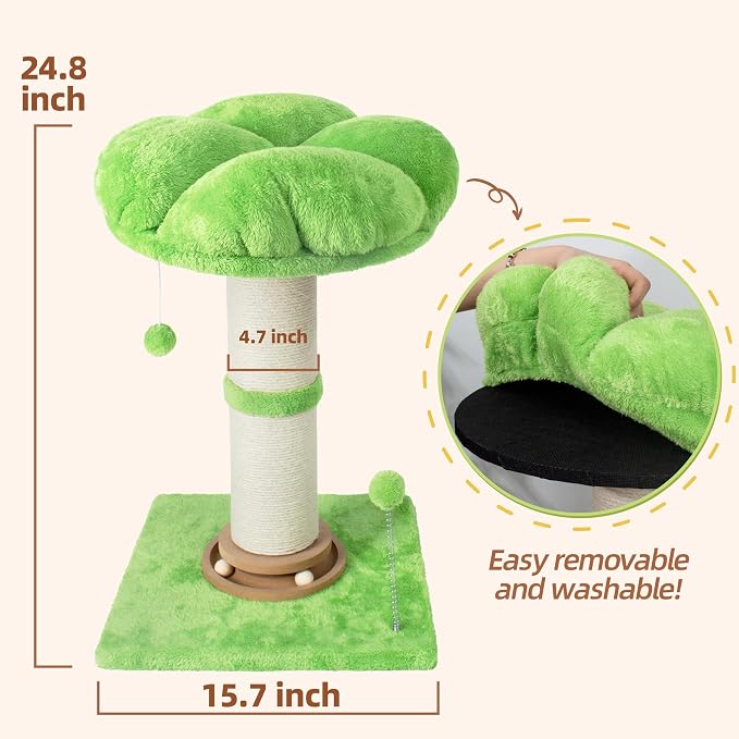 Fantasreen Scratching Post 25 Inch Tall Cat Scratcher - Image 5