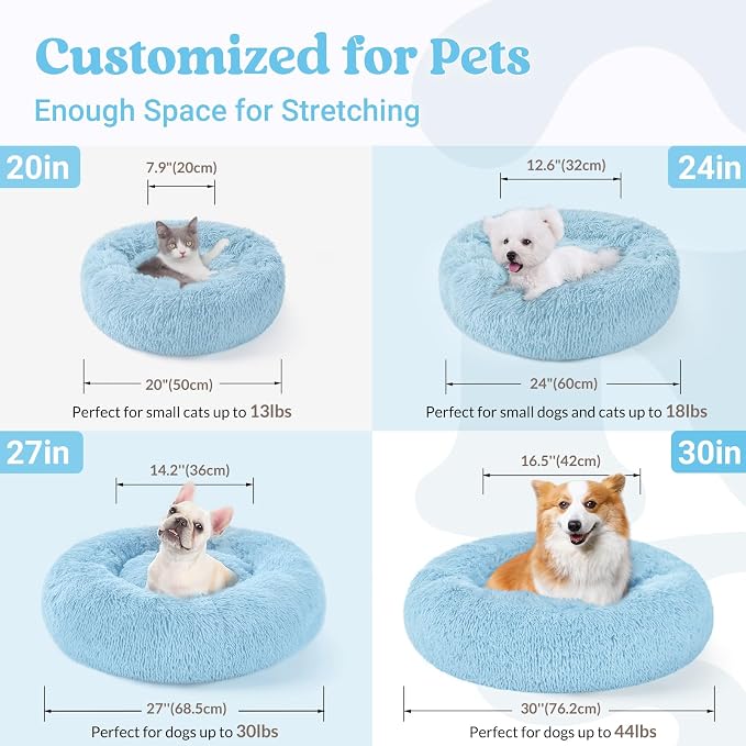 rabbitgoo Cat Beds for Indoor Cats, 20 inches Cat Bed Machine Washable - Image 5