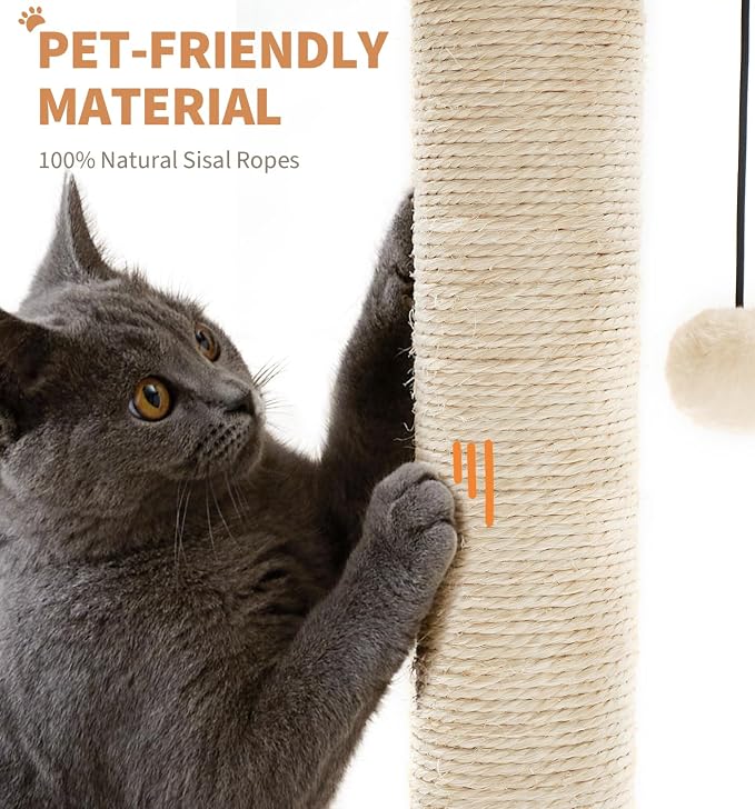 Made4Pets Cat Scratching Post Cat Scratcher Kitten Toys - Image 5