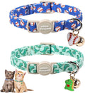 Unique Style Paws Baseball Kitten Collars, Cute Blue Cats Collar by Uniquestylepaws