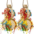 2PCS Bird Foraging Toys, Parrot Shredding Chewing Shredder Hanging Toys by DEMONTALK