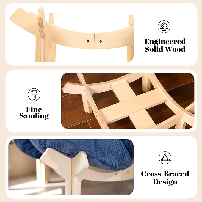 CHEERHOME PETS Elevated Cat Bed Wooden - Image 6