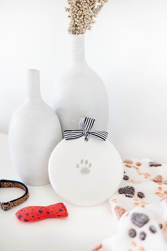 Pearhead Pet Paw Print Keepsake Ornament Kit, Memorial Clay Paw Impression - Image 12