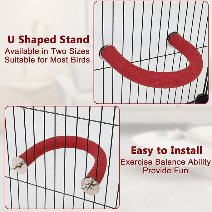 Rypet U Shape Parrot Perch Stand Toy - Image 7