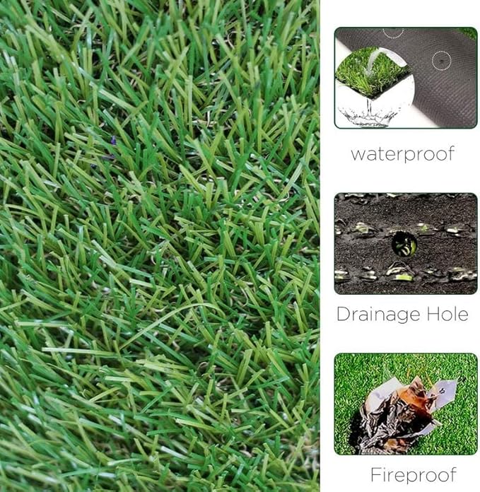 ALTRUISTIC Artificial Grass 14FTX51FT, Realistic Fake Grass Deluxe Turf - Image 4
