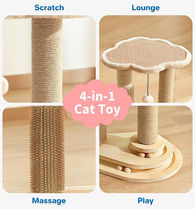 Made4Pets Cat Scratching Post, Cat Self Groomer - Image 3