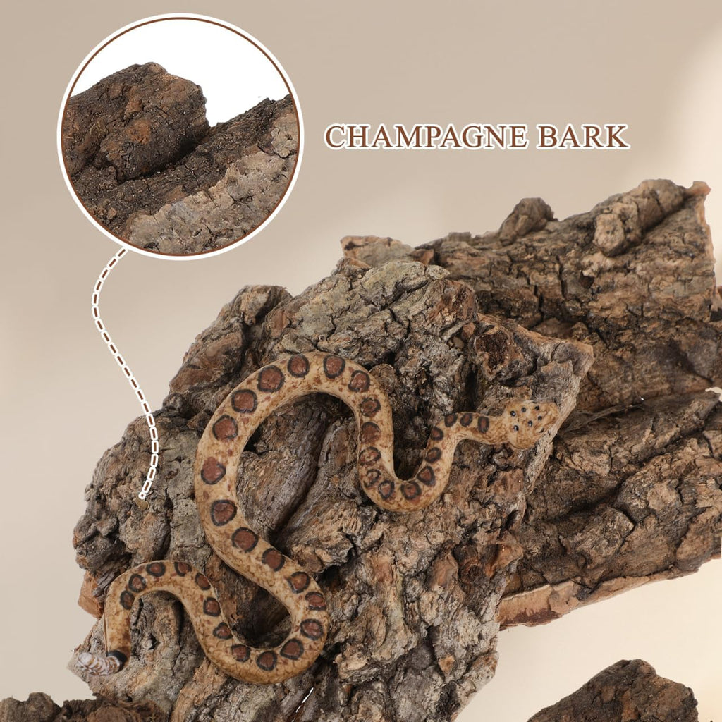 IMIKEYA 4Pcs Natural Cork Bark Reptile Hides - GlobalHabitat Supply