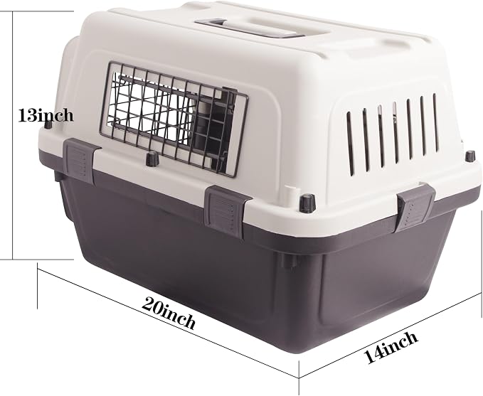 Plastic Dog/Cat Crate Portable Travelling Pet Kennel Without Wheel - Image 3