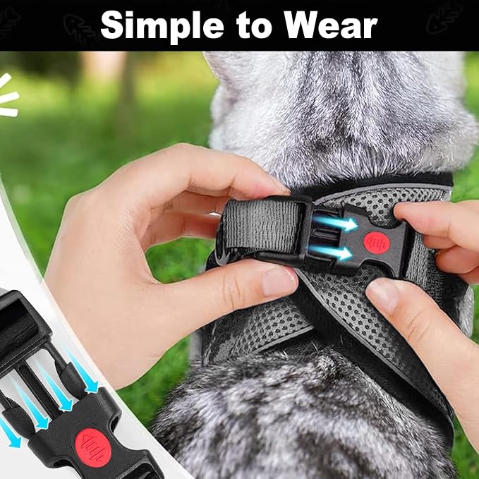 Cat Harness and Leash for Walking, Retractable Cat Harnesses and Leash Set - Image 4