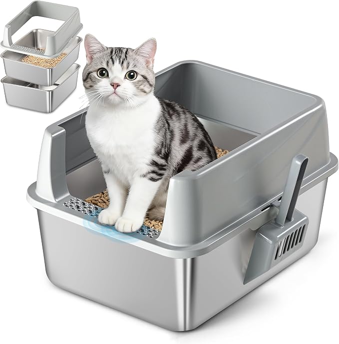 Stainless Steel Sifting Litter Box - Image 7