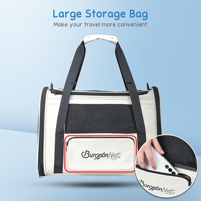 BurgeonNest Cat Carrier for Large Cats 20 lbs, Medium Pet Under 25 lbs - Image 6