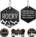 Ultra Joys Stainless Steel Personalized Dog & Cat Tags, Front & Back Engraving by UltraJoys