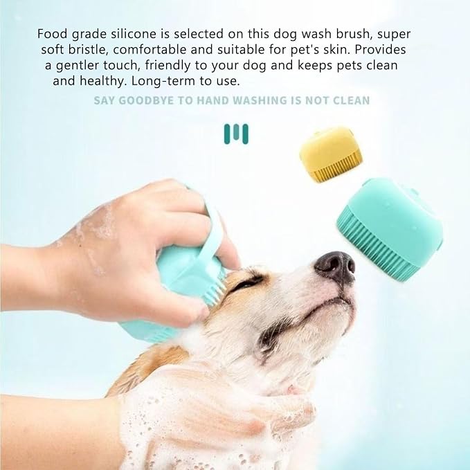 Pets Bath Brush | Scrubber for Bath | Dog Shampoo Brush | Dog Washing/Shower - Image 6