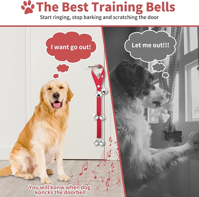 2 Pack Dog Doorbells, Pet Training Bells - Image 7